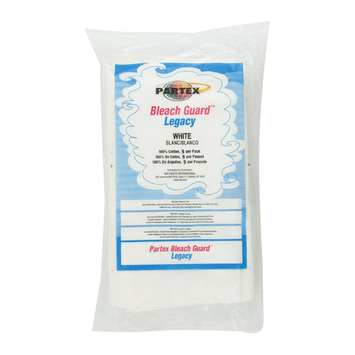 PARTEX - Bleach Guard Legacy White Towels (12 Pcs)