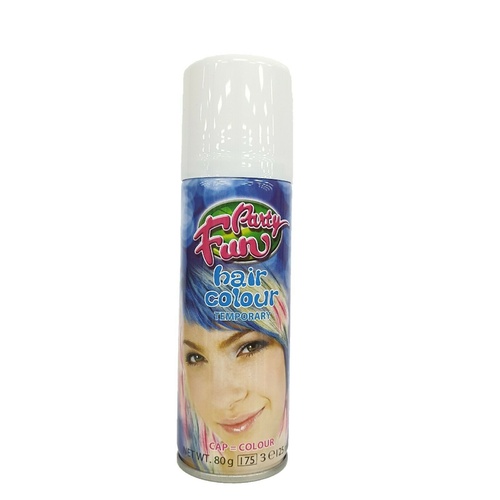 Party Fun Hair Temporary Instant Color Spray - White