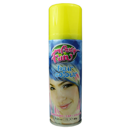 Party Fun Hair Temporary Instant Color Spray - Yellow *NEW Color*