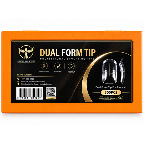Phoenix Dual Nail Forms for Toe Nails – 300pcs