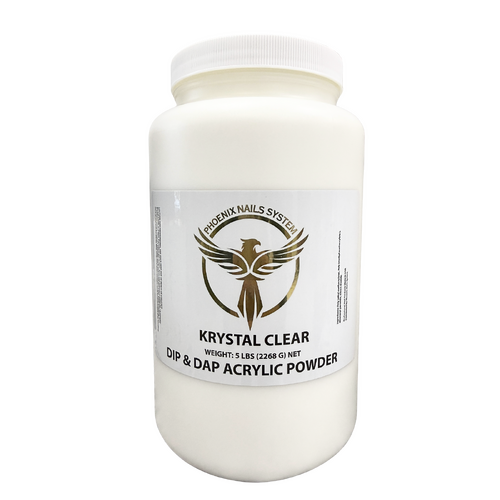 Phoenix - Nail Dip & Dap Acrylic Powder - Krystal Clear 2.2kg - 5 lbs