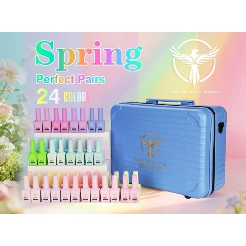 Phoenix - UV LED Nail Gel Polish - Spring Collection 24 Colors (48 bottles)