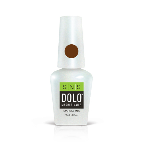 SNS - DOLO Marble Ink Nail Art Colour Brown 15ml