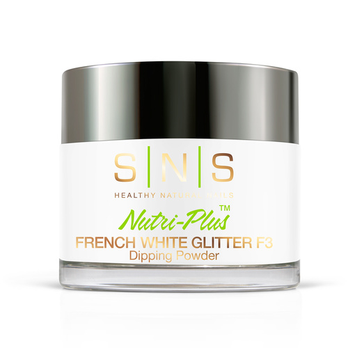 SNS - Dip Powder French White Glitter F3 56g (2oz)