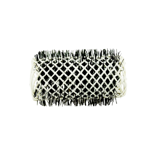Swiss Rollers Brush Coral - White 32mm - 6pcs