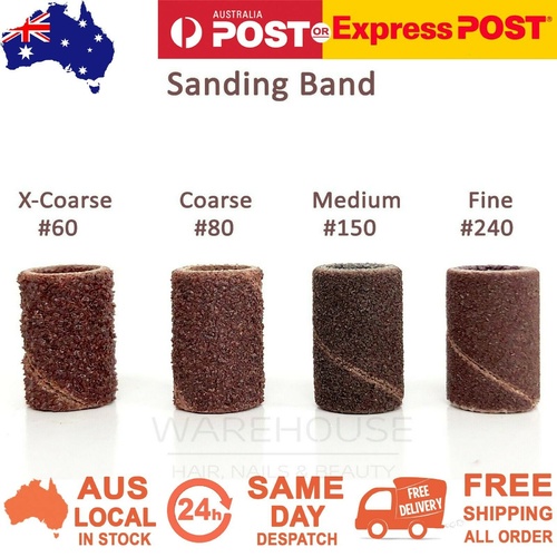 Dixon Sanding Band Ring Nail Drill Bit Sandpaper Mandrel Manicure 60 80 150 240