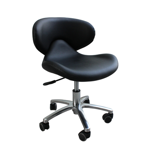 Salon Chair Stool Round Hydraulic Leather PU SC-1001 Black