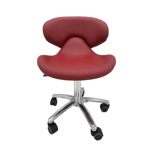 Salon Chair Stool Round Hydraulic Leather PU SC-1001 Red