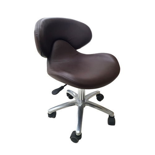 Salon Chair Stool Round Hydraulic Leather PU SC-1001 Chocolate
