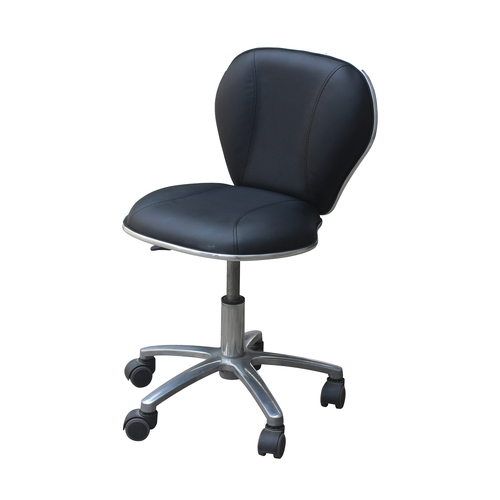 Salon Chair Stool Round Hydraulic Leather PU SC-1019 Black