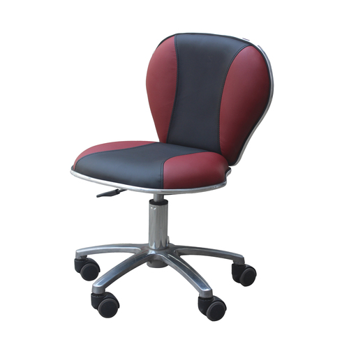 Salon Chair Stool Round Hydraulic Leather PU SC-1019 Black & Red