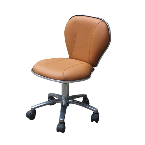 Salon Chair Stool Round Hydraulic Leather PU SC-1019 Cappuccino