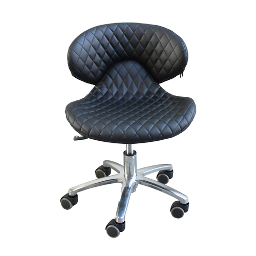 Salon Chair Stool Round Hydraulic Leather PU 1020 Black