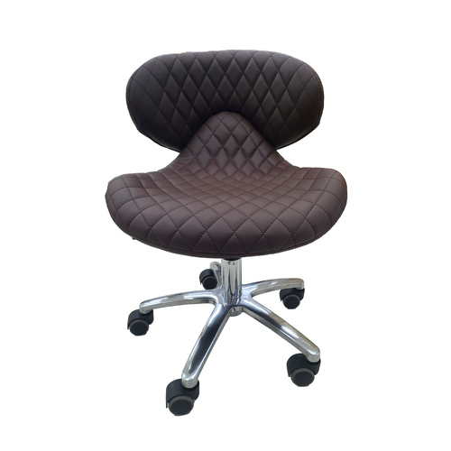 Salon Chair Stool Round Hydraulic Leather PU 1020 Chocolate