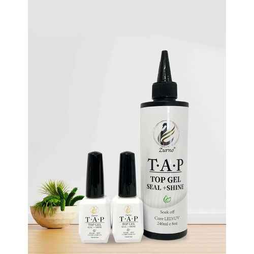 T.A.P Acrylic Poly Tap Gel Nail Gel Polish - Top Refill Kit 8oz