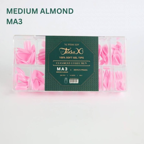 TiaraX Gel X Soft Tips Nails Colored Tips Box CLASSIQUE Collection #MA3 Devil's Prada 224pcs
