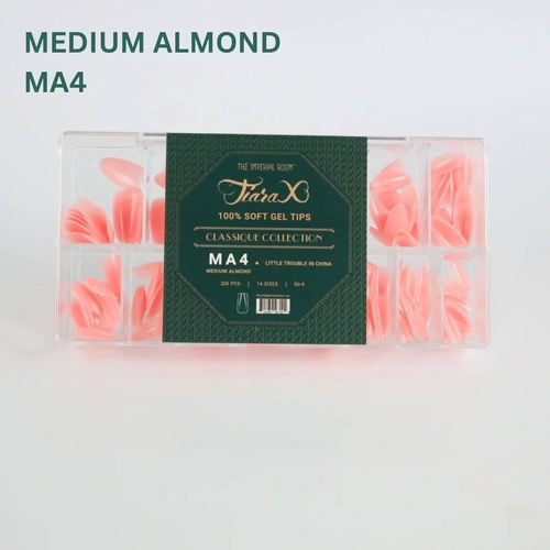 TiaraX Gel X Soft Tips Nails Colored Tips Box CLASSIQUE Collection #MA4 Little Trouble in China 224pcs