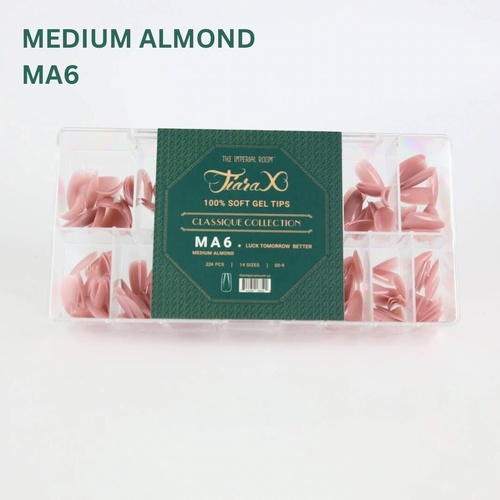 TiaraX Gel X Soft Tips Nails Colored Tips Box CLASSIQUE Collection #MA6 Luck Tomorrow Better 224pcs