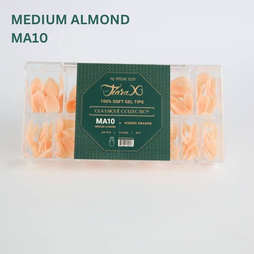 TiaraX Gel X Soft Tips Nails Colored Tips Box CLASSIQUE Collection #MA10 Hidden Dragon 224pcs