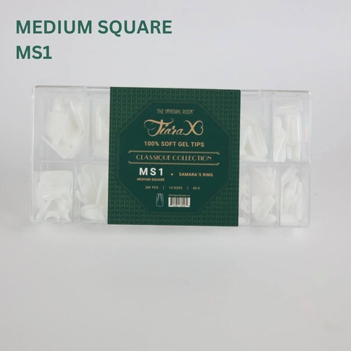 TiaraX Gel X Soft Tips Nails Colored Tips Box CLASSIQUE Collection #MS1 Samara's Ring 224pcs