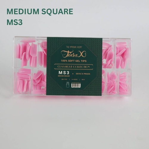TiaraX Gel X Soft Tips Nails Colored Tips Box CLASSIQUE Collection #MS3 Devil's Prada 224pcs