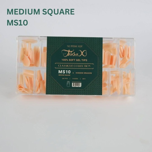 TiaraX Gel X Soft Tips Nails Colored Tips Box CLASSIQUE Collection #MS10 Hidden Dragon 224pcs