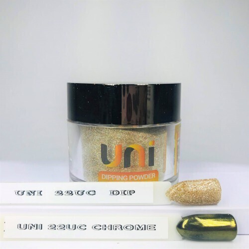 UNI 22UC Chrome - Absolute Zero - 56g 3in1 (Chrome, Dip, Stardust) Dipping Powder Color