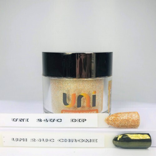 UNI 24UC Chrome - Solstice - 56g 3in1 (Chrome, Dip, Stardust) Dipping Powder Color
