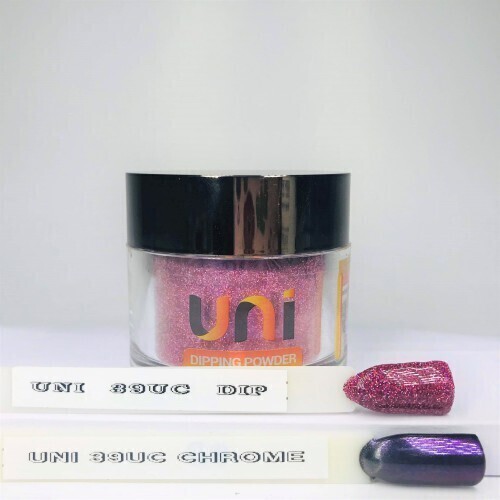 UNI 39UC Chrome - Galactic - 56g 3in1 (Chrome, Dip, Stardust) Dipping Powder Color