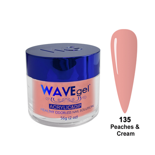 Wave WR135 Peaches & Cream - Royal Collection Acrylic & Dip Dipping Powder 2oz 56g