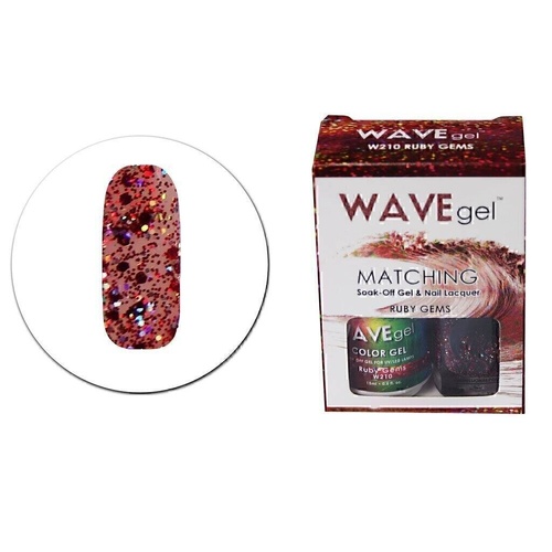 Wave Gel 210 W210 Ruby Gems 15ml