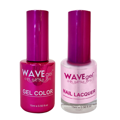 Wave WP004 Clear Pink - Princess Collection Gel Polish & Nail Lacquer Duo 15ml