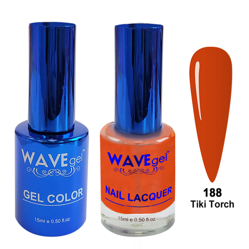 Wave WR188 Tiki Torch - Royal Collection Gel Polish & Nail Lacquer Duo 15ml