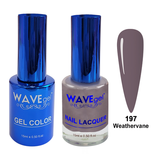 Wave WR197 Weathervane - Royal Collection Gel Polish & Nail Lacquer Duo 15ml