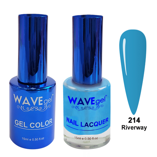 Wave WR214 Riverway - Royal Collection Gel Polish & Nail Lacquer Duo 15ml