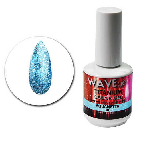 WAVE Gel Titanium 08 Aquanetta 15ml