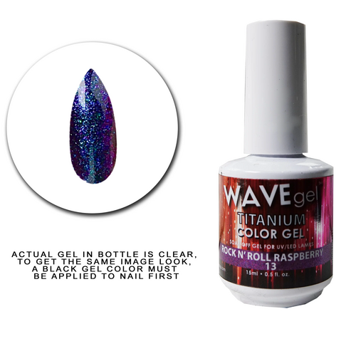 WAVE Gel Titanium 13 Rock n Roll Rasberry 15ml