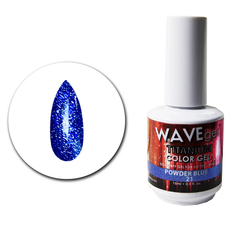 WAVE Gel Titanium 21 Powder Blue 15ml