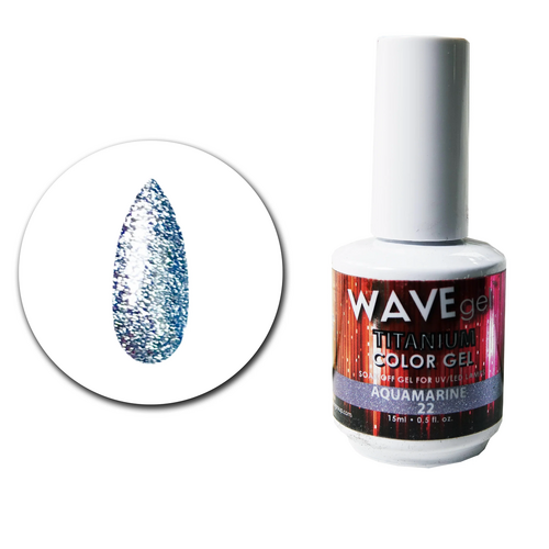 WAVE Gel Titanium 22 Aquamarine 15ml