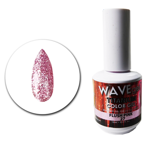 WAVE Gel Titanium 27 Flush Pink 15ml