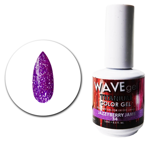 WAVE Gel Titanium 34 Jazzberry Jams 15ml