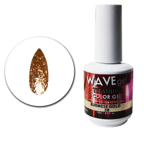 WAVE Gel Titanium 38 Burmese Gold 15ml