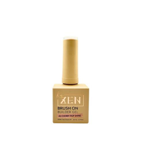 ZEN - Brush-on Builder Gel Nails BIAB - #42 Cherry Pop Shine - Sakura Glimmer Collection - 20ml