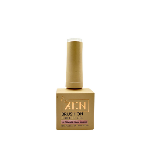 ZEN - Brush-on Builder Gel Nails BIAB - #46 Glimmer Glam Sakura - Sakura Glimmer Collection - 20ml