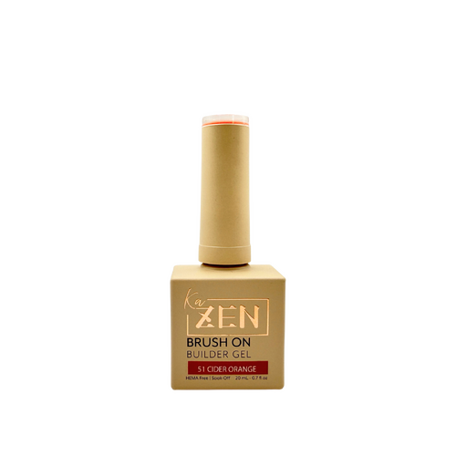 ZEN - Brush-on Builder Gel Nails BIAB - #51 Cider Orange - Aki Yume Collection - 20ml