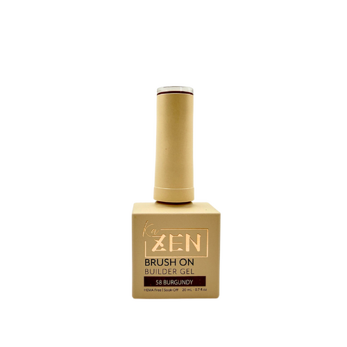 ZEN - Brush-on Builder Gel Nails BIAB - #58 Burgundy - Aki Yume Collection - 20ml