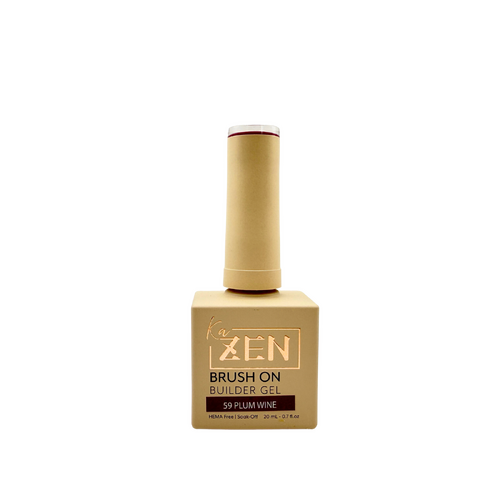 ZEN - Brush-on Builder Gel Nails BIAB - #59 Plum Wine - Aki Yume Collection - 20ml