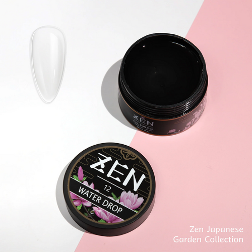 ZEN Builder Hard Gel Nail - #12 Water Drop (Clear) - Japanese Garden Collection - 50ml