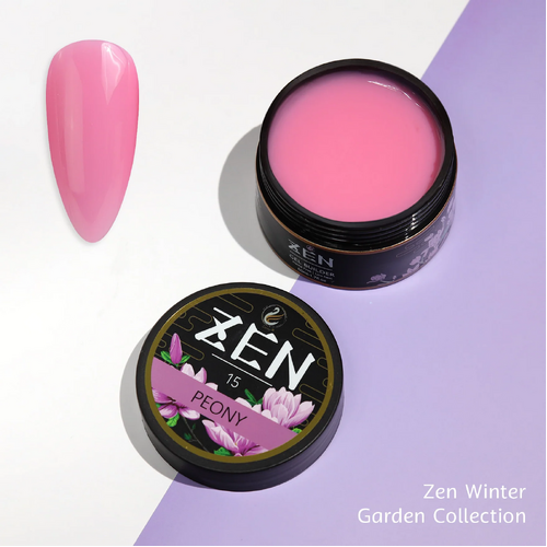 ZEN Builder Hard Gel Nail - #15 Peony - Winter Garden Collection - 50ml