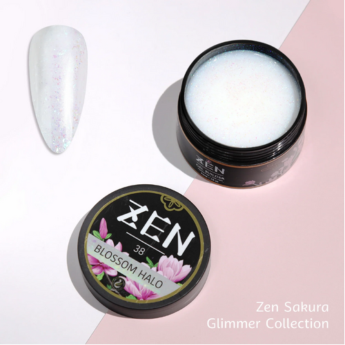 ZEN Builder Hard Gel Nail - #38 Blossom Halo - Sakura Glimmer Collection - 50ml